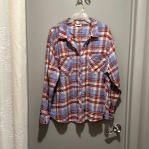 Maurices 3X button down shirt